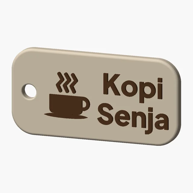 Gantungan Kunci Berlogo dengan nama usaha