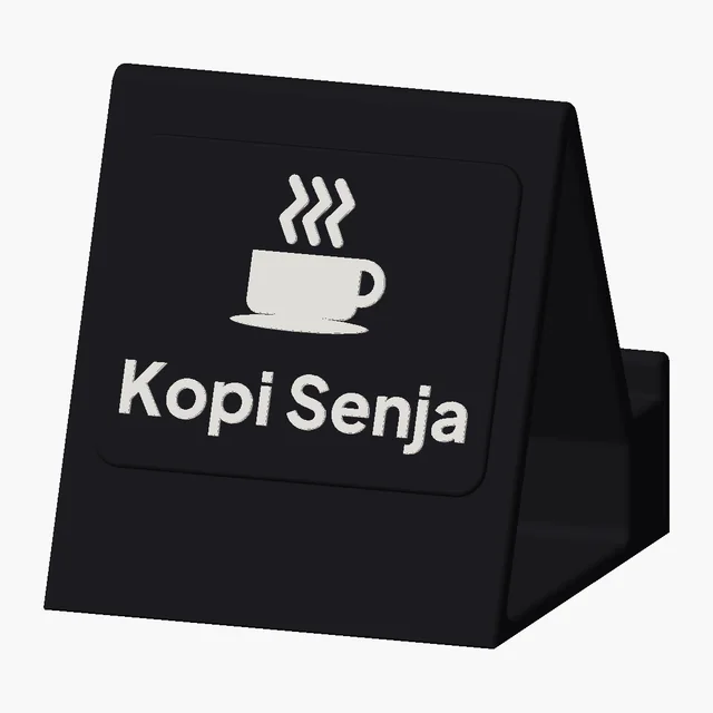 Stand HP & Tablet Kasir dengan nama usaha
